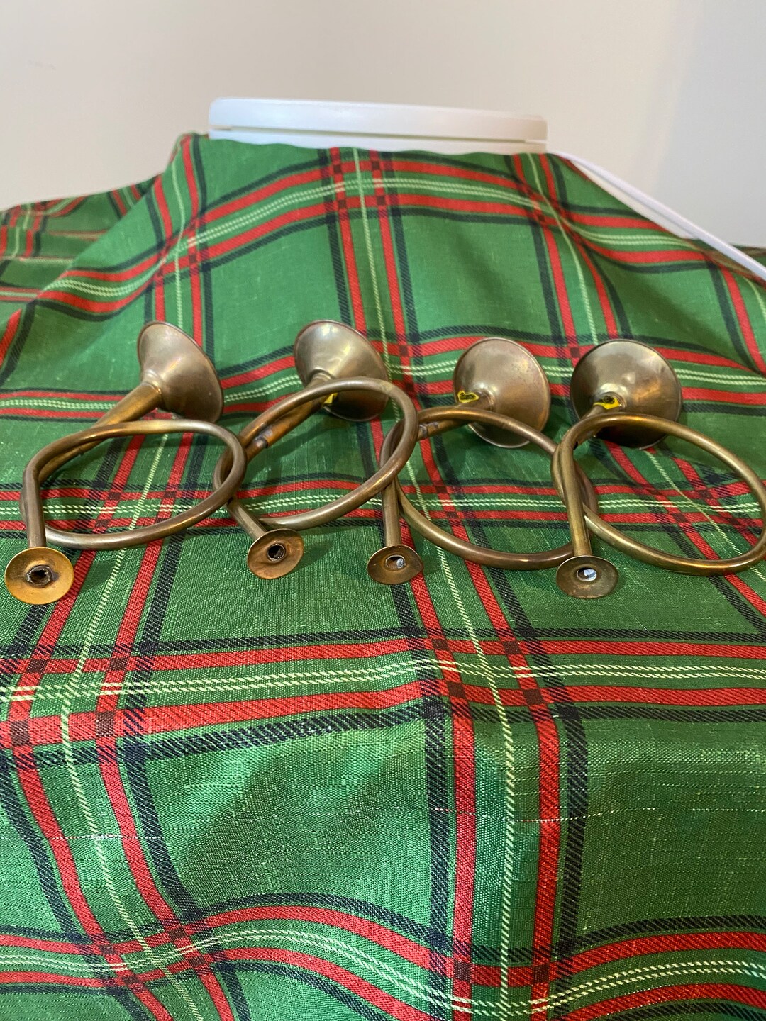 Vintage 4 Solid Brass French Horn Decoration Etsy