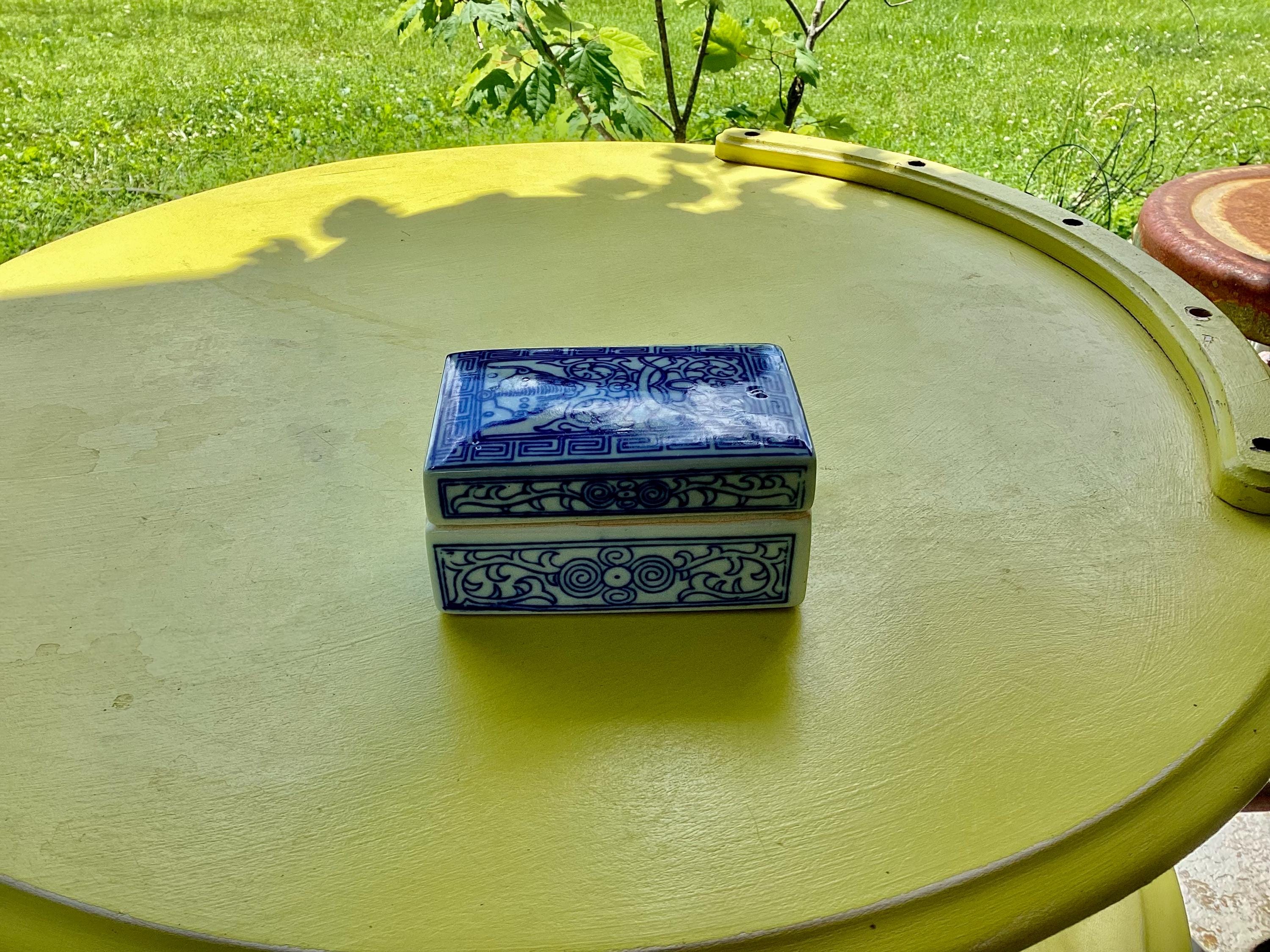 Chinese Antique Blue and White Porcelain - Etsy