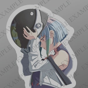 Lucyna Kushinada Lucy Cyberpunk Edgerunners pegatina de vinilo imperméable