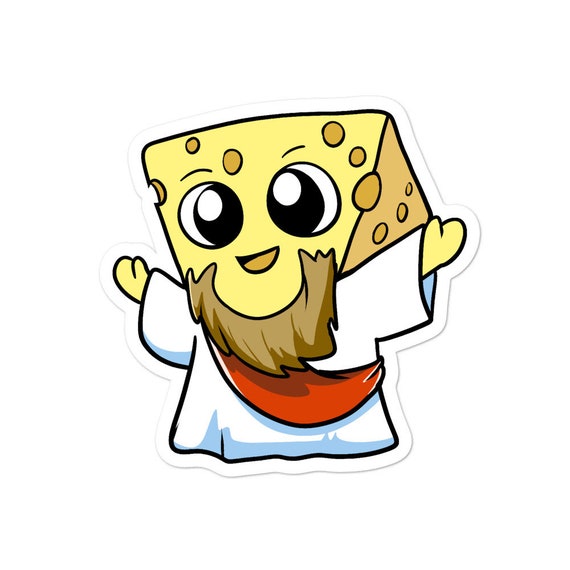 Cute Praise Cheesus Funny Cheese Jesus Pun Queso Emergency Etsy