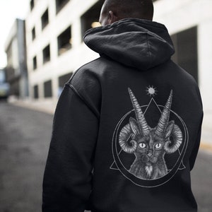 Horror hoodie black and white on sale