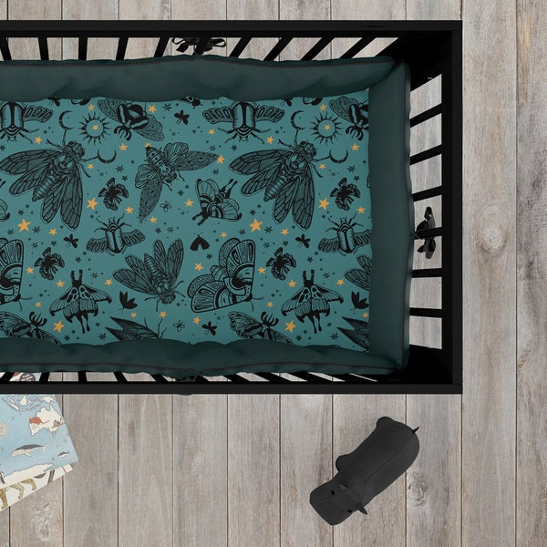 Teal Crib Bedding Etsy