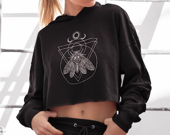 トップス KISHIDAMIKI cropped sweat zip top black KISHIDAMIKI cropped sweat zip top | physis (ピュシス)