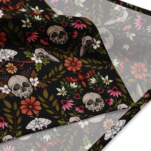 Skogshäxbandana: Otroligt vackert mångsidigt tillbehör för naturälskare, tarotläsare och hundmammor - Gothic Dark Cottagecore Design