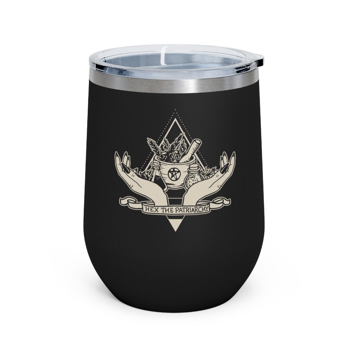 Hex the Patriarchy, Feminist Tumbler, Feminist Witch, Witchy Tumbler, Aesthetic  Tumbler, Gift for Liberal Woman, Coven Sisters, Best Witches 