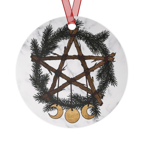 Pagan Christmas Tree Decoration / Winter Solstice Ornaments / Yule Gift /  Witch Symbol / Witchy Decor / Altar Display / Moon Goddess -  Norway