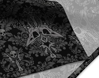 Gothic Viktorianisches Bandana, Vielseitiges Schwarzes Spooky