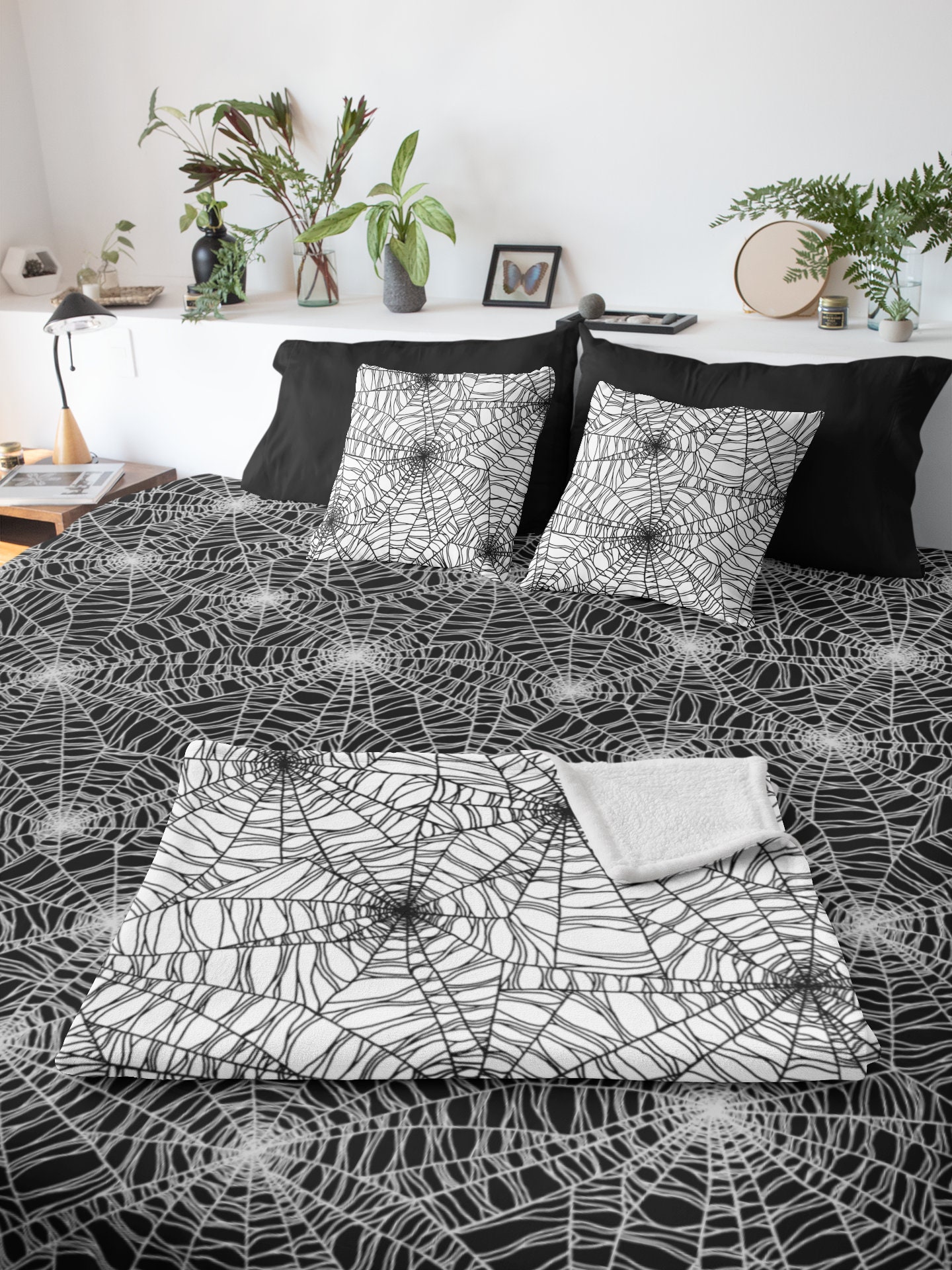 Spider Duvet Cover. Spooky Halloween Black Widow CobEtsy