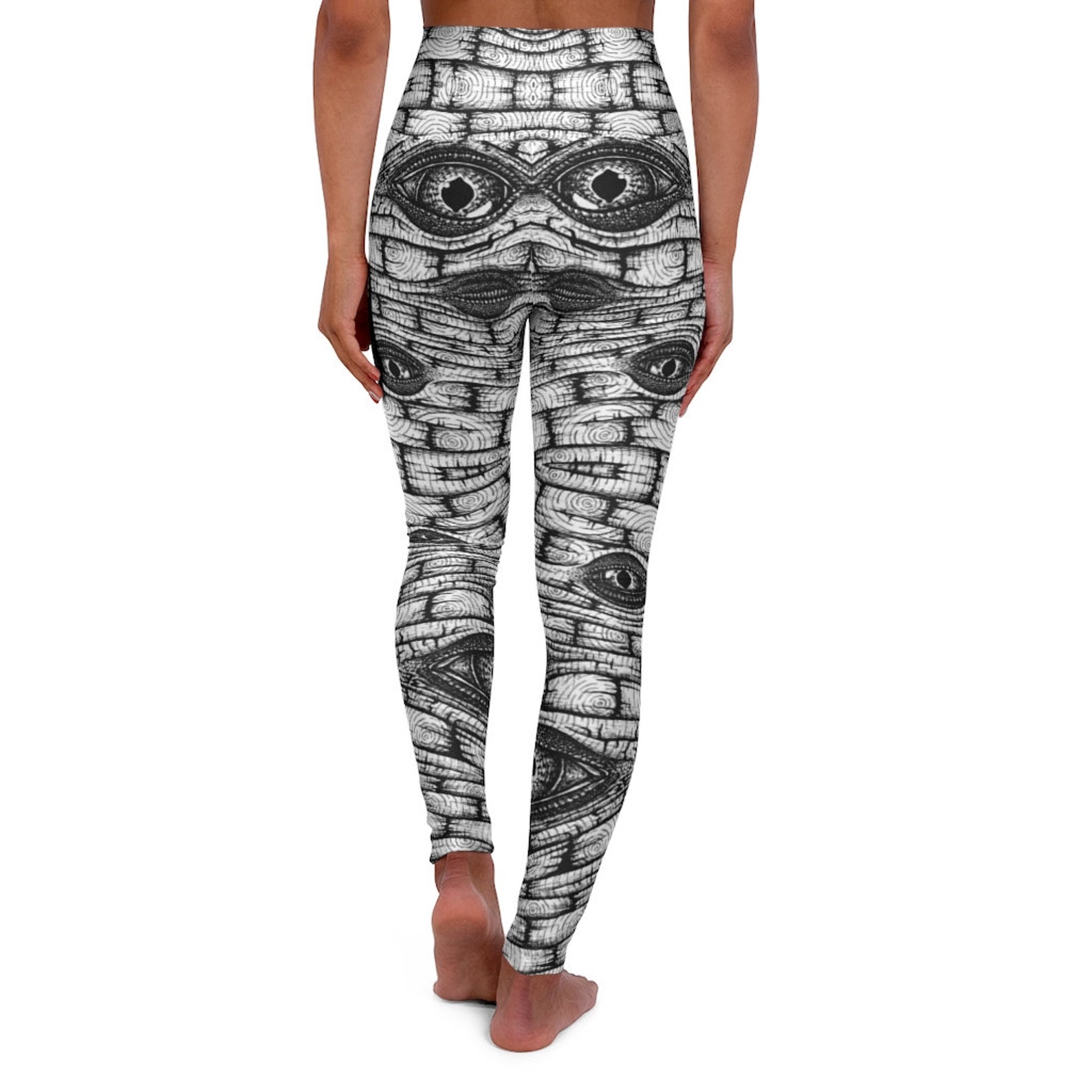Evil Eye Mummy Leggings Halloween Reptile Eye Yoga Pants Etsy