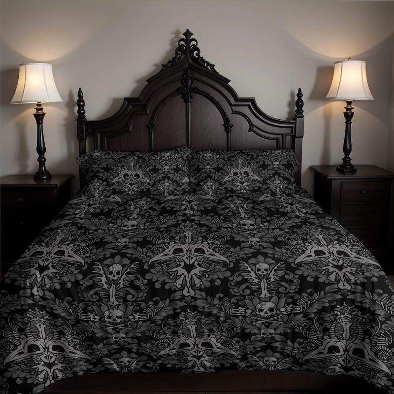 Darroch (of Gourock) Crest Black Bedding Set
