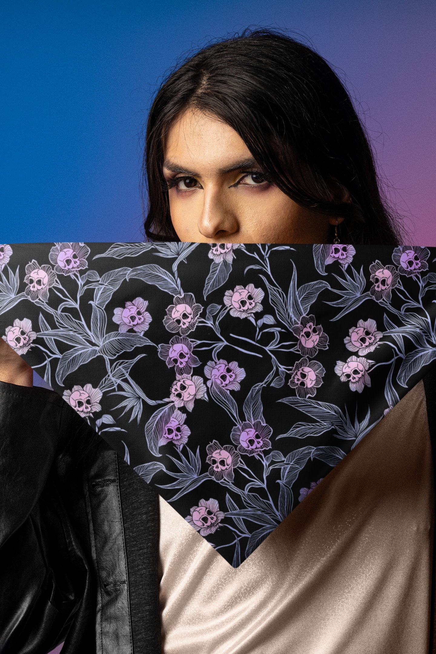 Psychedelic Occult Aesthetic Motte Pastel Goth' Bandana