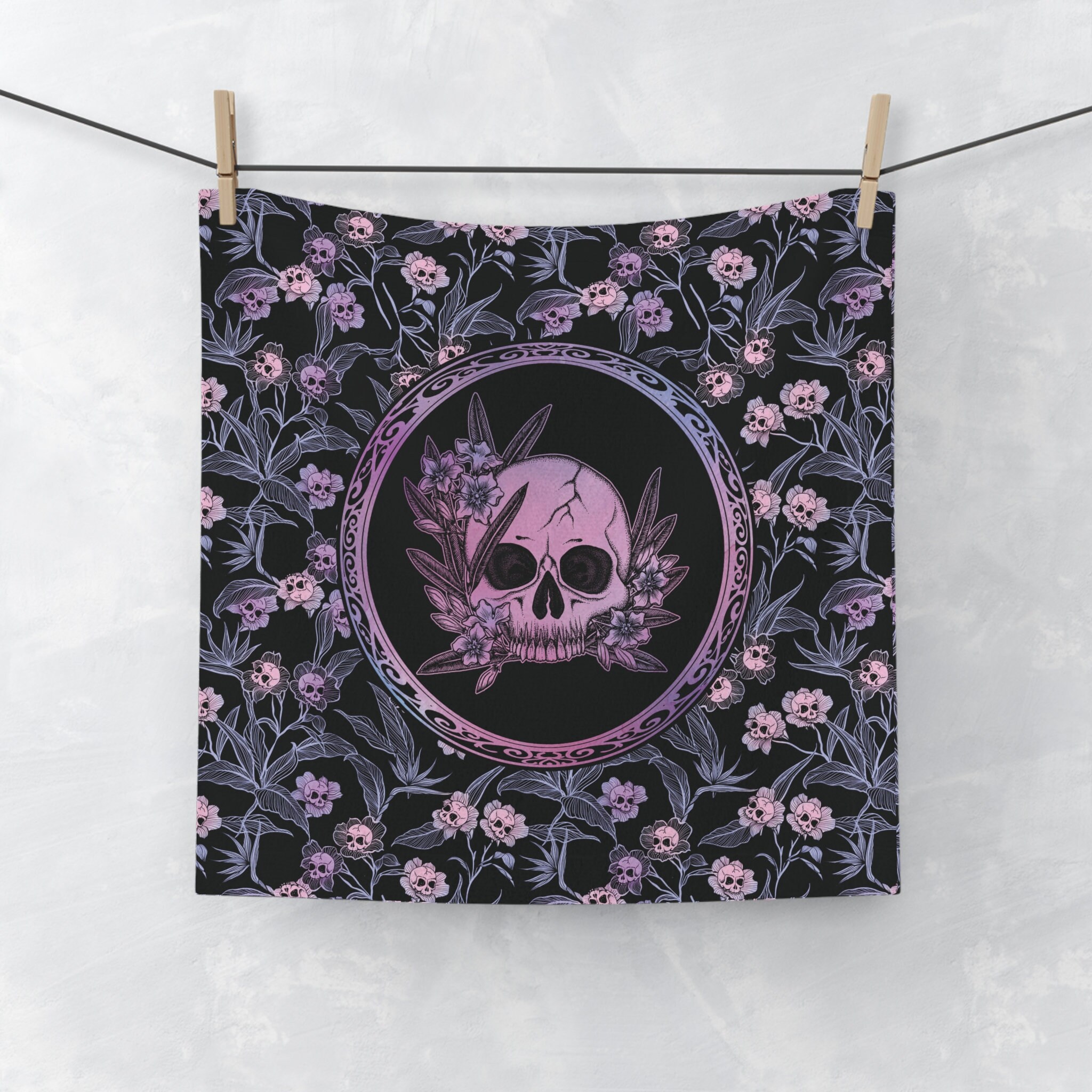 ELLEGARDEN　skull bath towel ELLEGARDEN Skull Bath Towel SUMMER PARTY