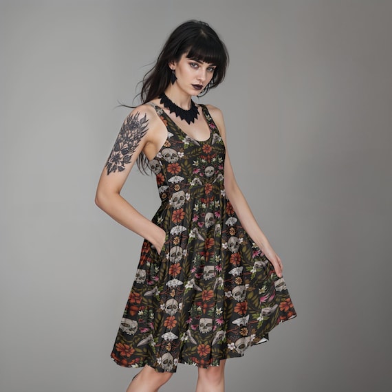 goth cottagecore dress 2025 Women's Dress Retro Style for Women Solid Color Trumpet Sleeve Gothic  Clothing Hoodie Long Princess Dress