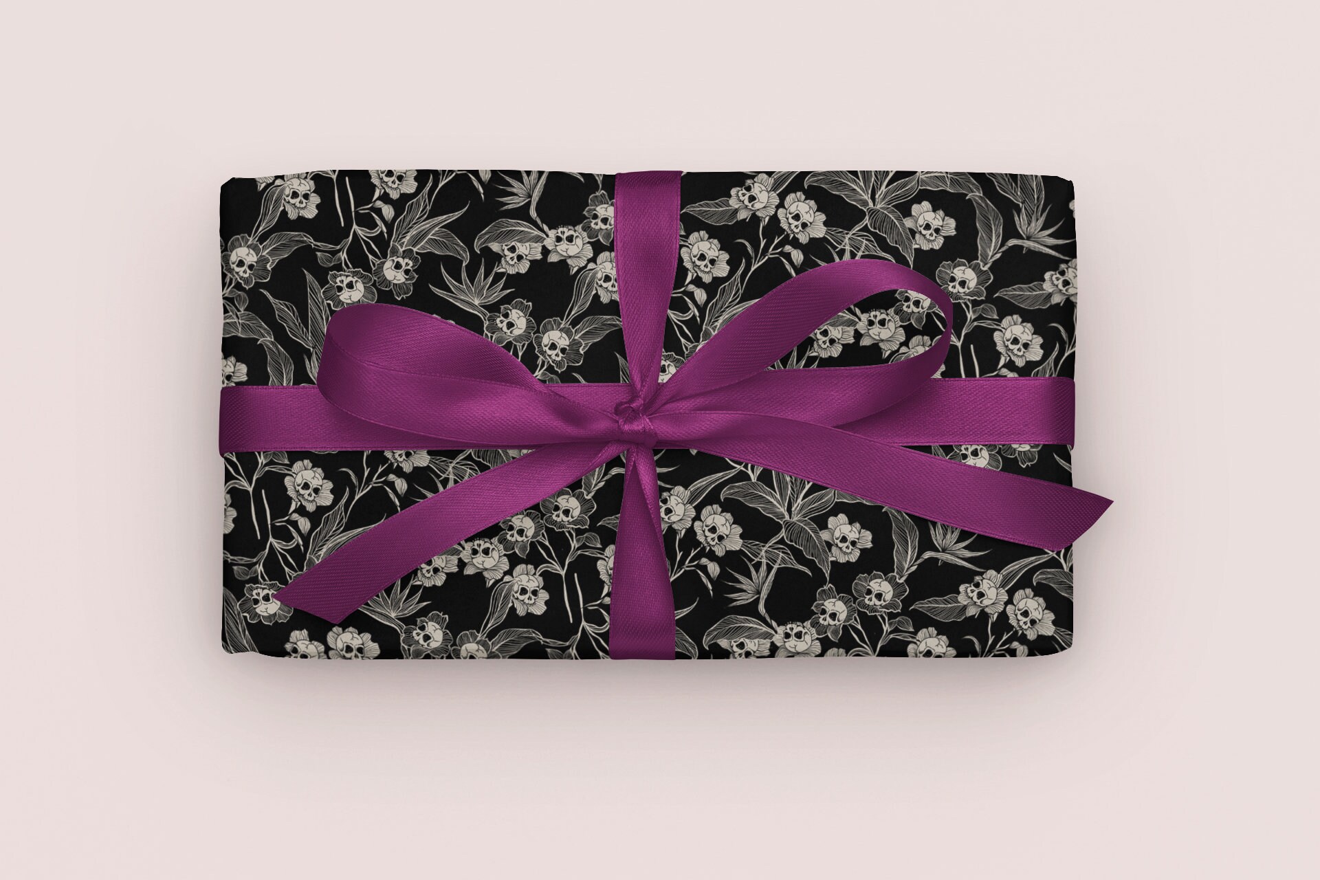 Mummy Christmas Wrapping Paper Ver. 1 Goth Gifts Goth Aesthetic