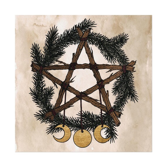 Marsupio Unisex In Nylon Goth Pentacle Wicca - Tracolla Regolabile Con Tasca Nascosta E Jack Cuffie - Per Sport, Viaggi E Outdoor