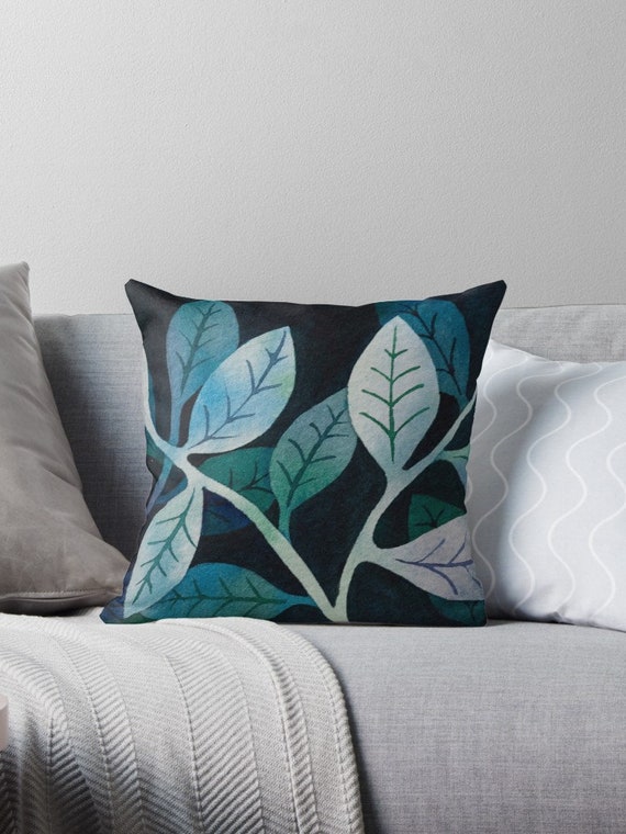 Watercolor Print Pillows Stylish Throw Pillows W Artistic Etsy