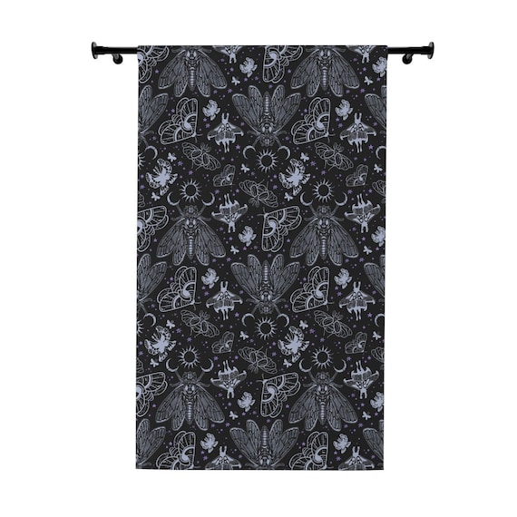 Yookeb Cortina De Ducha Gótica De Hongos Polilla De 71 Pulga