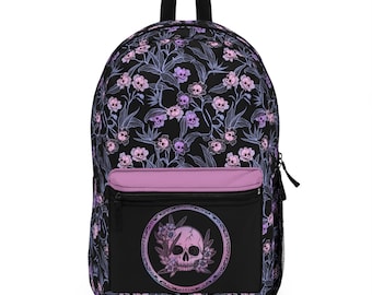 Under One Sky Backpack Womens Small Black Purple Floral Whimsygoth Goth Y2k Under One Sky | Bags | Underonesky Mini Backpack | Poshmark main image 4