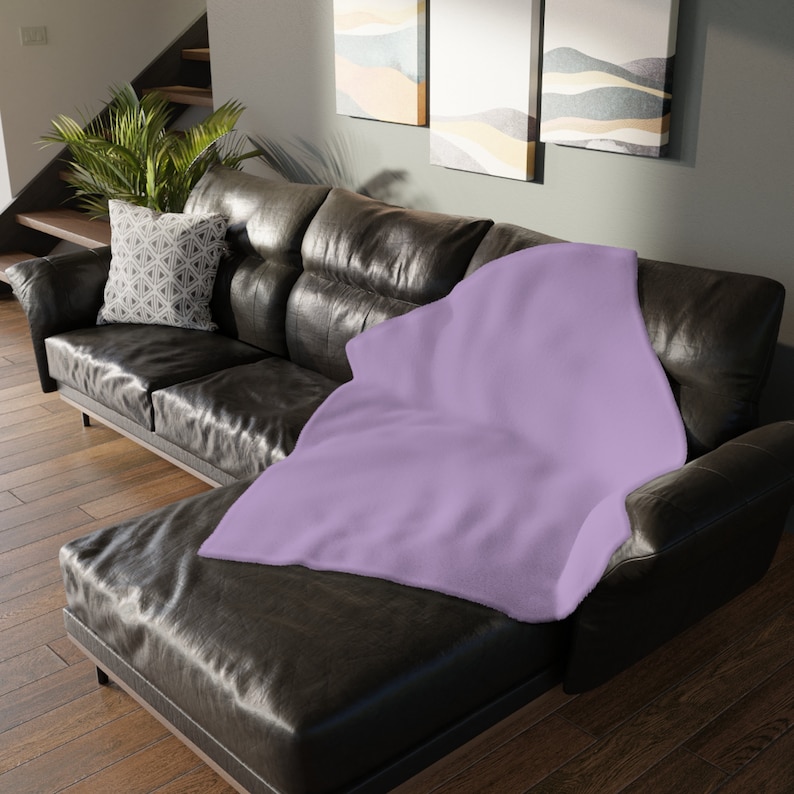 Pastel goth blanket w/ purple, pink & blue skull flowers and soft lilac minky back. A spooky nursery decor gift for the witchy gothic mom image 4