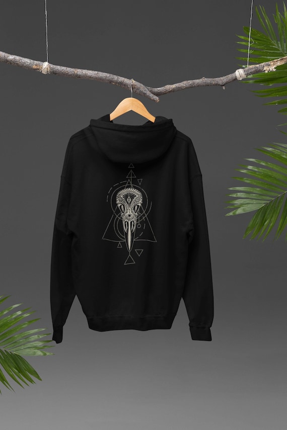 Halloween Hoodie Women Crow Hoodie F-caw-f Funny Raven Gothic Crow