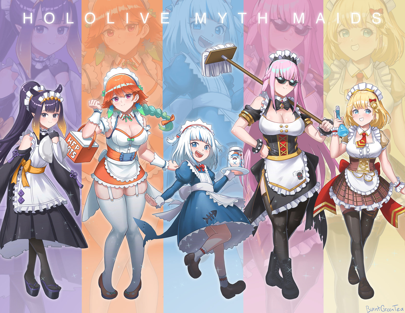 Hololive EN Maids Poster - Etsy