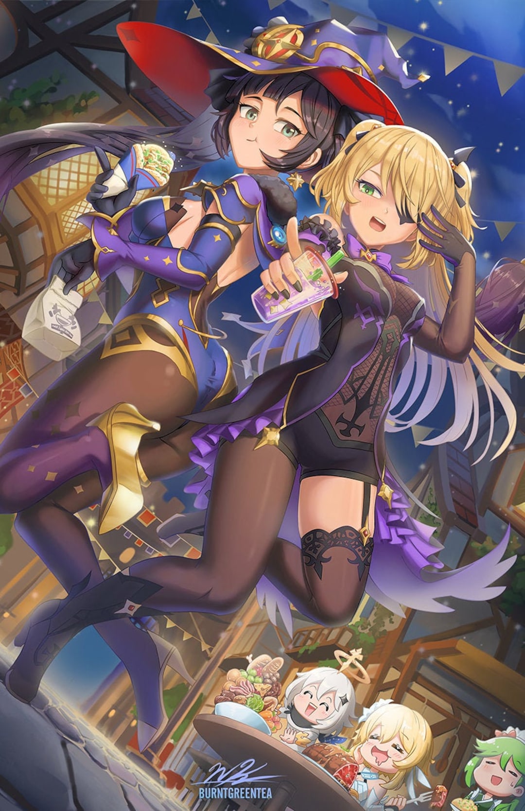 Mona and Fischl Poster - Etsy Hong Kong