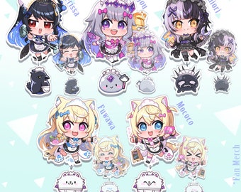 Hololive Advent Maid akrylowe zawieszki