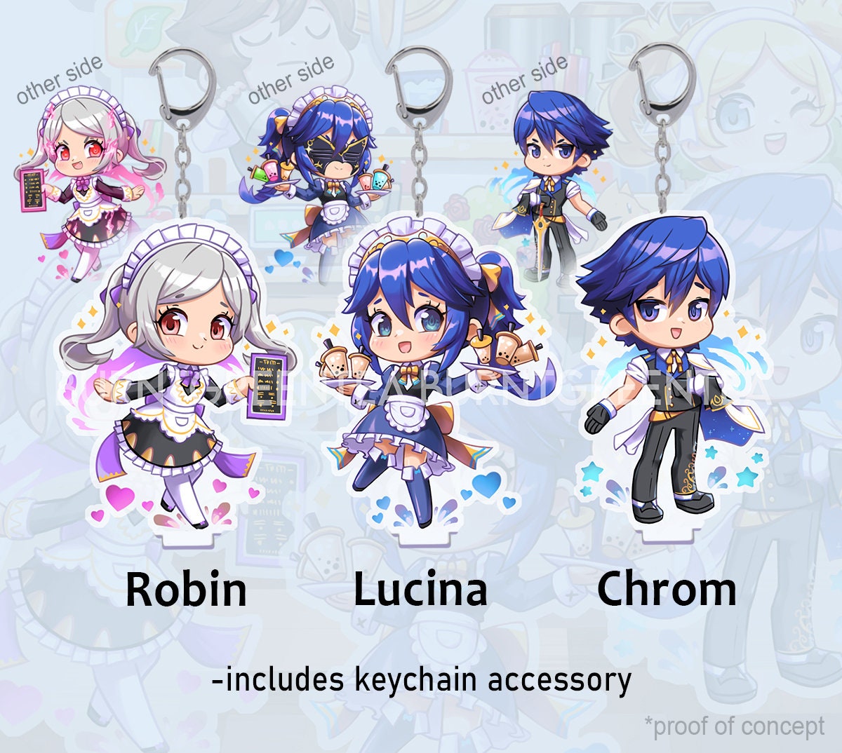 Fire Emblem Awakening Boba Bar Acrylic Stand Charm Set -  Finland