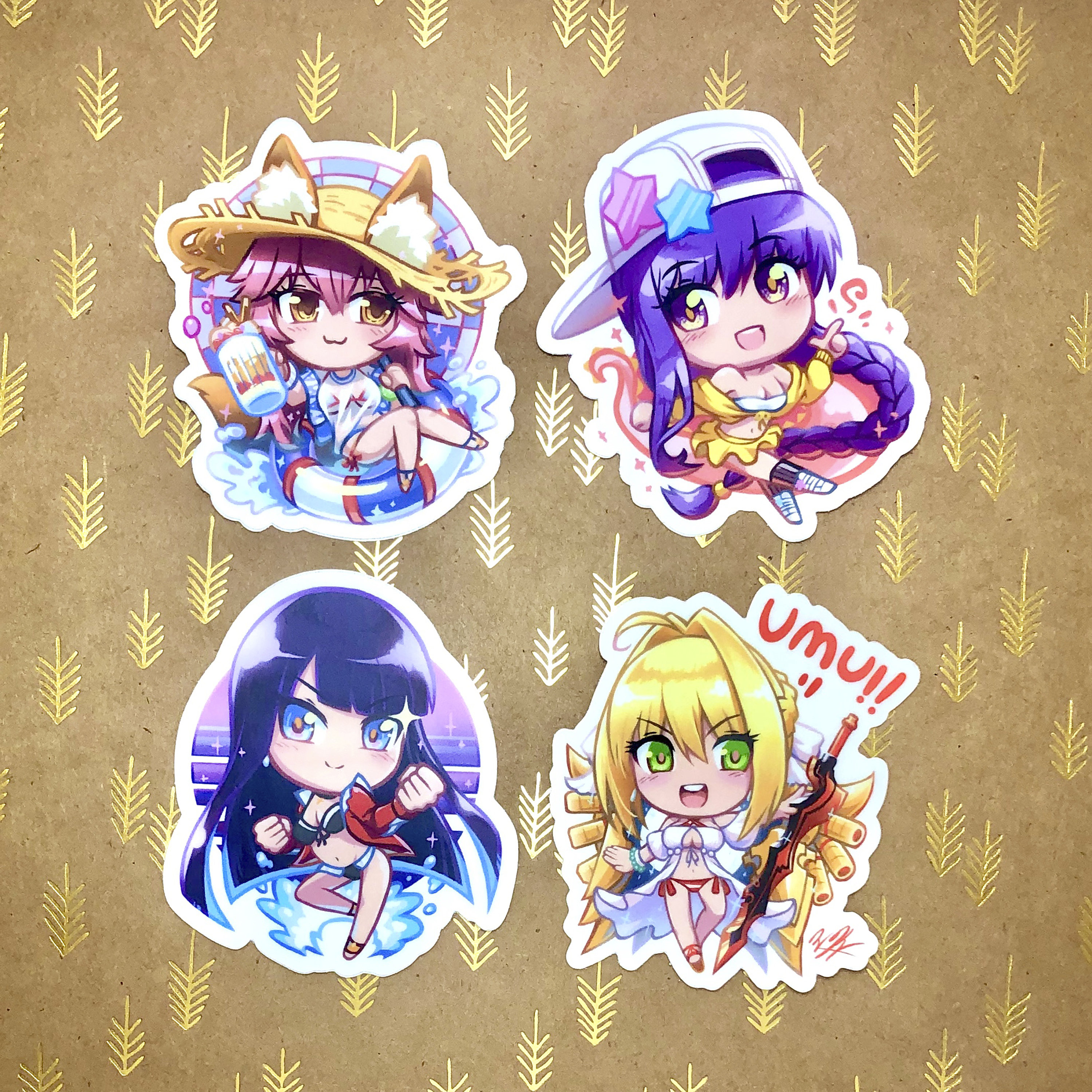 Fate Summer Girls 2 Stickers | Etsy