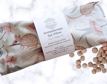 Weighted Eye Pillow with washable cover for relaxation - Lupin Filled | Scented or unscented