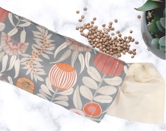 Weighted Eye Pillow with washable cover for relaxation, Lupin filled | Dusk Blossom Eye Mask | Meditation pillow | Restorative Yoga Pillow