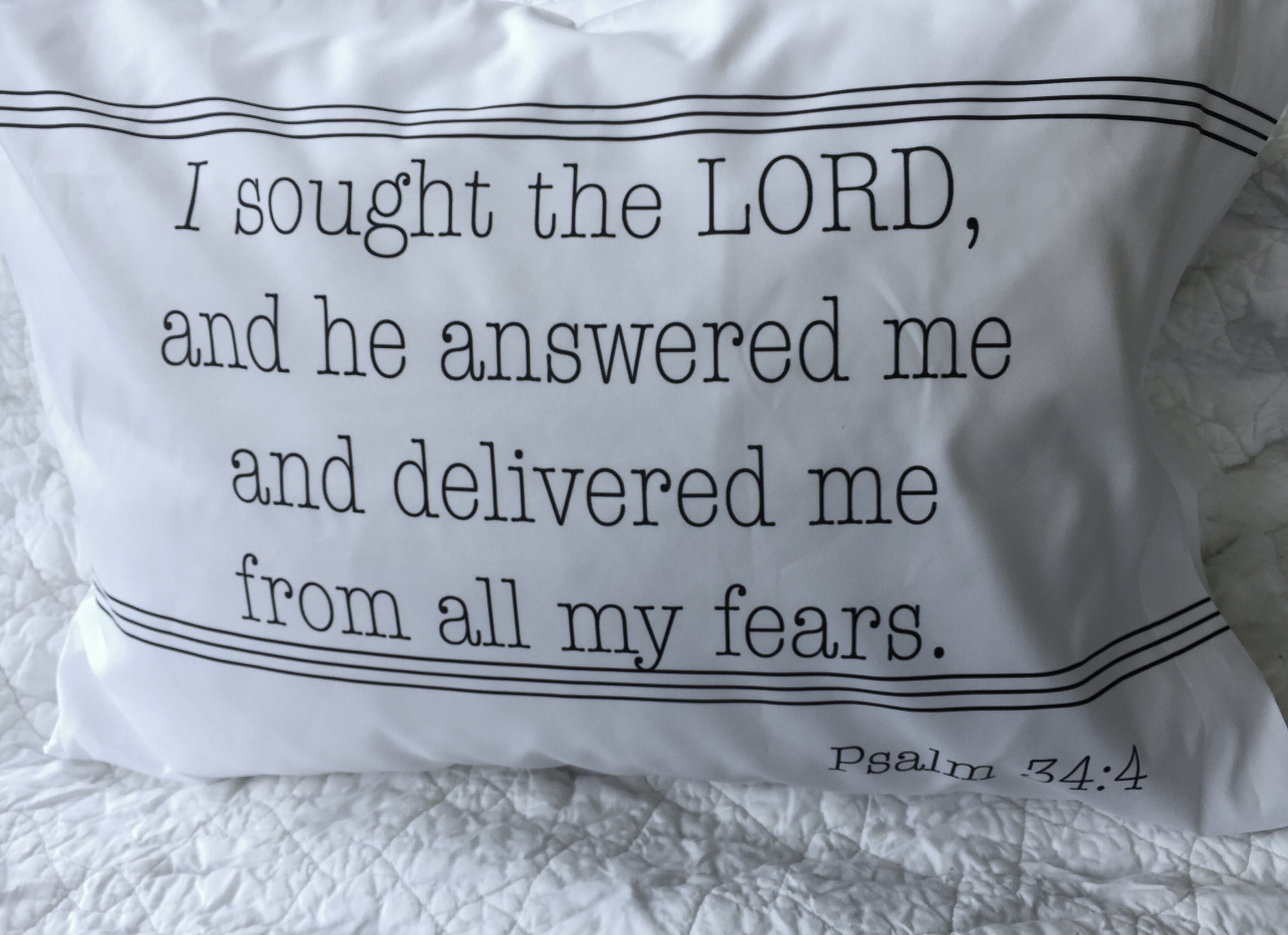 Scripture Bible Verse Pillowcase Psalm 344 Etsy