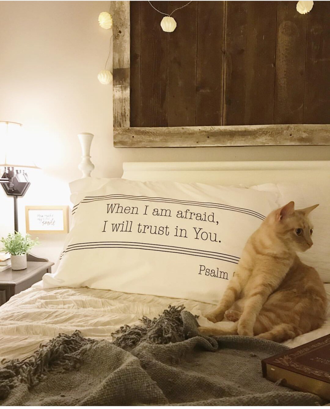 Scripture Bible Verse Pillowcase Psalm 563 Etsy