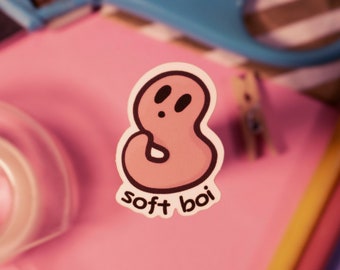 Soft Boi Vinyl Sticker | Paper Mario Inspired Sticker