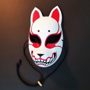 Oni Kitsune Mask Resin Japanese Fox Classic Masks Made to Order - Etsy