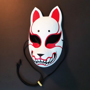 Oni Kitsune Mask - Resin Japanese Fox Classic Masks Made to order