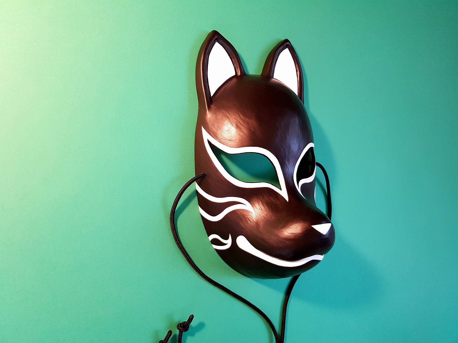 Kitsune Mask Resin Japanese Fox Classic Masks Made to order Etsy