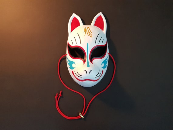 Kitsune Mask Resin Japanese Fox Classic Masks Made to Order | Etsy