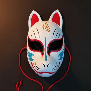 Kitsune Mask Resin Japanese Fox Classic Masks Made to Order - Etsy