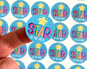 Star of the Week Reward Stickers