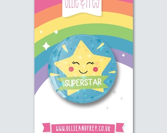 Holographic Superstar Reward Badge / Magnet