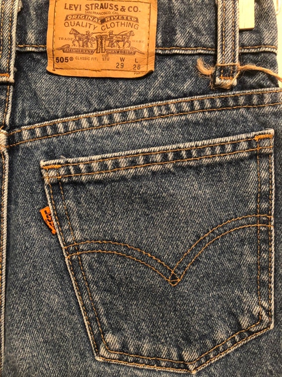 1970s Levi orange tag 505 Jeans - image 6