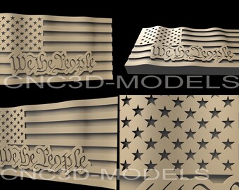 vectric vcarve pro american flag cnc file