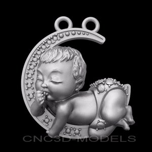 3D STL Modell für CNC-Fräser Gravierer Carving-Maschine Relief Artcam Aspire cnc-Dateien Baby Angel 8928