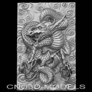 3D STL Model for CNC Router Engraver Carving Machine Relief Artcam Aspire cnc files DRAGON animal G632