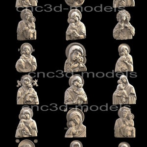 15+ Pcs 3D STL* Model for CNC Router Engraver Carving Machine Relief Artcam Aspire cnc files RELIGION collection 293
