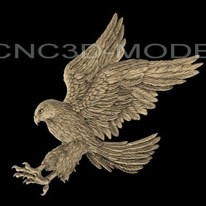 Eagle 3D STL Model for CNC Router Carving ...