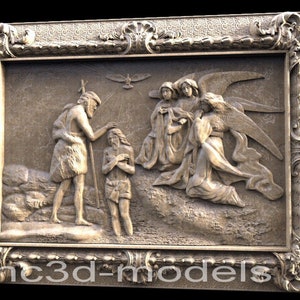 3D STL Model for CNC Router Engraver Carving Machine Relief Artcam Aspire cnc files JESUS Christ Christianity religion 025