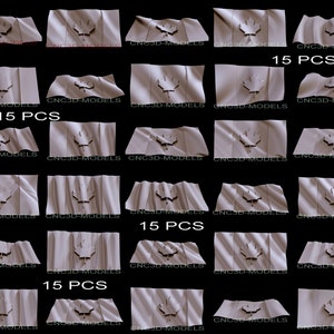 15 Stück 3D STL Modell für CNC-Fräser Engraver Schnitzmaschine Relief Artcam Aspire cnc-Dateien