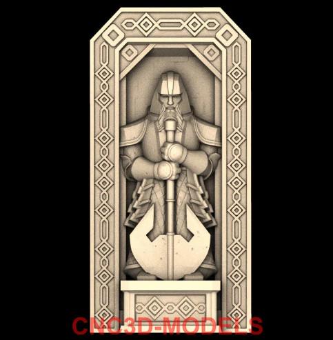 Viking Warrior STL Model for CNC Router, Engraver - Etsy